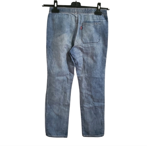 Levi's Denim Big Boy Joggers Jeans Light Blue Wash Size 12 - Picture 2 of 7